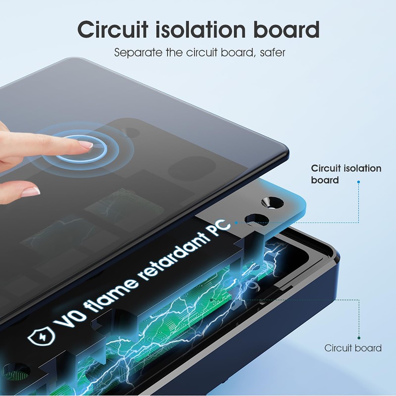 YIFAN Zigbee Smart Touch Wall Light Switch, Requires ZigBee Hub,