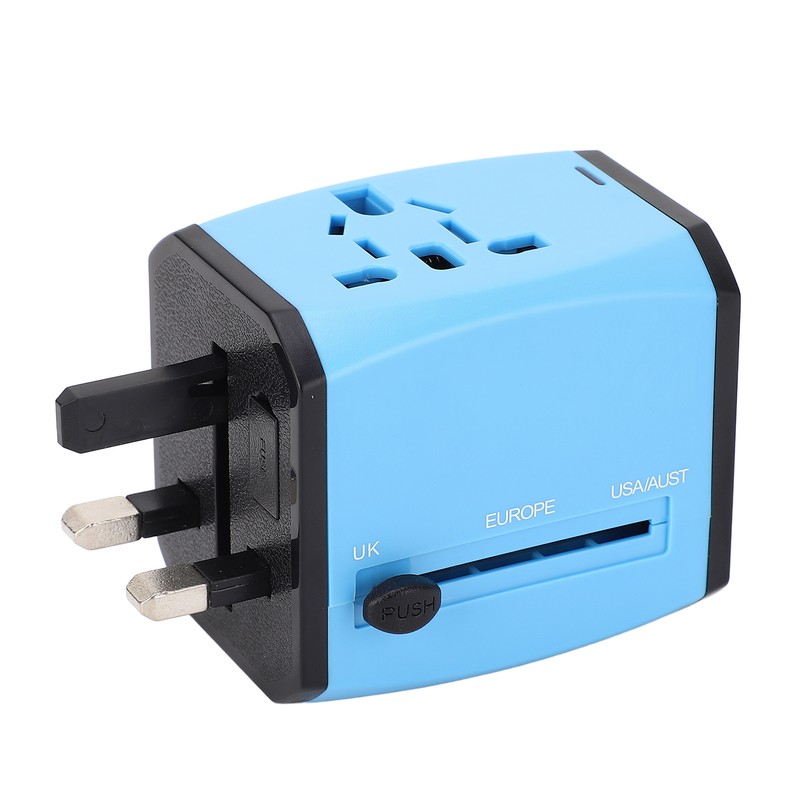 Universal Power Adapter Dual USB Travel Charging Station International Plug