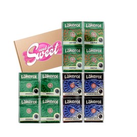 Läkerol Trio Pack - Original, Sea Salt & Cactus Flavors | Sugar Free & Refreshing - Scandinavian Licorice - 900 g