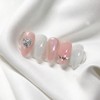 [Handmade Nail Tips] Veil Pink Mew Nail Tips - Petit