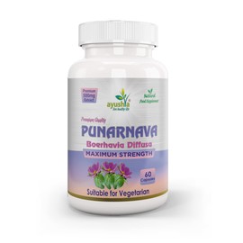 Ayushya Punarnava Capsule (Boerhavia Diffusa), 60 Capsules, Natural