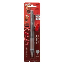 Mitsubishi Pencil Uni Alpha-Gel Switch Mechanical Pencil, 0.5 mm, Dual Mode (Kuru Toga Auto-Rotation/Hold), Limited Gummy Candy Series, Cola Brown (Firm Grip), M51009GG1P.CB