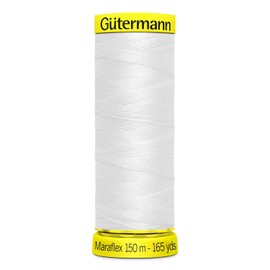 Guetermann Maraflex Thread 150 m, White, Polyester, One Size