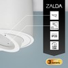 EDO Zalda OV Surface-Mounted Spotlight, White, Round, Extra Flat, Swivelling