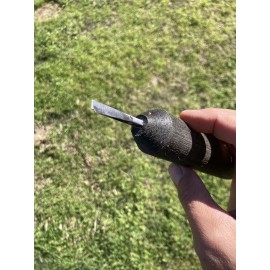 Flint Knapping tool Notcher Steel Bit 1.25” Delrin $30 Free Ship