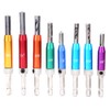 8pcs Door Window Hinge Hole Puncher Drill Bit with Center