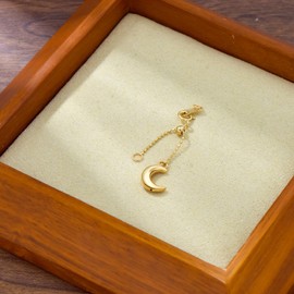 18k Yellow Gold 1"/2"/3"/4"/5"/6" Adjustable Necklace Extender Chain, 18k Gold Adjustable Necklace Extender Bracelet Anklet Extension Chain, Adjustable Bracelet Extender 18k Gold (3inch, style 5)