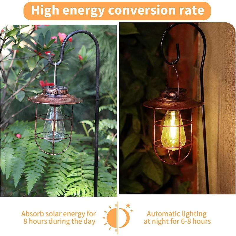Solar Light Replacement Top with Bulb for Solar Lantern
