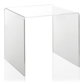 U-Stand Made of Plexiglas® as a Decorative Stand / Space For Vases / Figurines in a Display Case and Display Window, transparent 20 x 20 cm