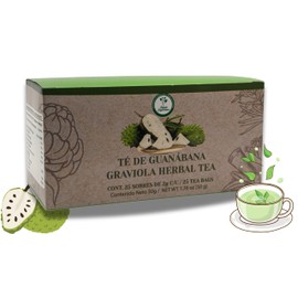 Guanabana te (Graviola herbal tea) 25 tea bags, vegan, 100% natural, hecho en mexico