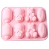 AIBOYA 8 Cavity Corn Pig Silicone Candy Molds For Chocolate
