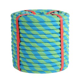 1/2inch Arborist Rope Tree Climbing Rope 48 Strand（100ft） Polyester Bull Rope for Swing Pulling Outdoor Marine