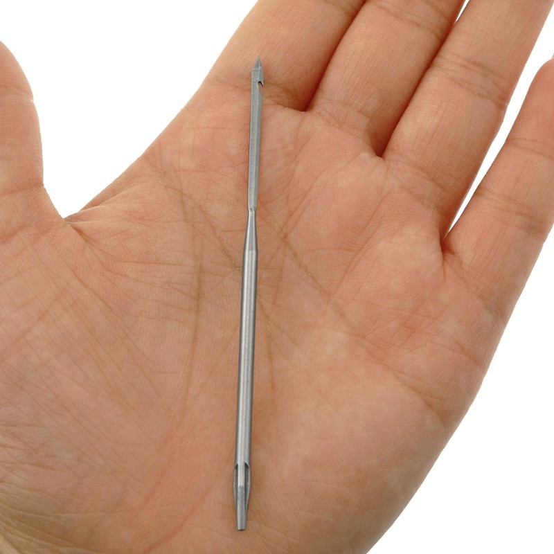 yyangz 6PCS Sewing Awl Straight Hook Needle Round Hole Needle