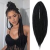 15 Strands Double Ended Dreadlocks Extensions 20 Inches 1B /