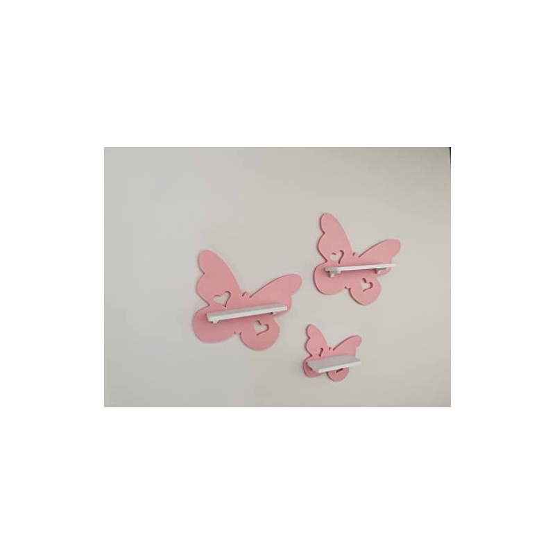 PsGreen Set of 3 Butterfly Pink Suitable for Toniebox Tonie