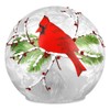 Haute Decor Cardinal Christmas Globe with Battery-Operated Timer and 15
