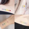 타투 스티커 N시리즈 30종 레터링 플라워 디자인 세트 여름 수영장 문신 헤나 Tattoo Sticker N Series 30 Types Lettering Flower Design Set Summer Pool Tattoo Henna