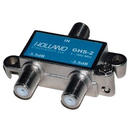 Holland Electronics High Shield Splitter Combiner 2-Way One Port Power Passive - GHS-2P