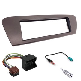 Single din Radio Stereo Fascia Facia Panel Fitting Kit Surround ISO Adaptor for RENAULT SCENIC 2009