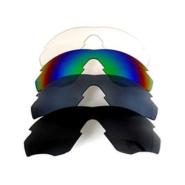 Replacement Lenses For Oakley M2 Frame Black&Titanium&Green&Clear Polarized 4 Pair