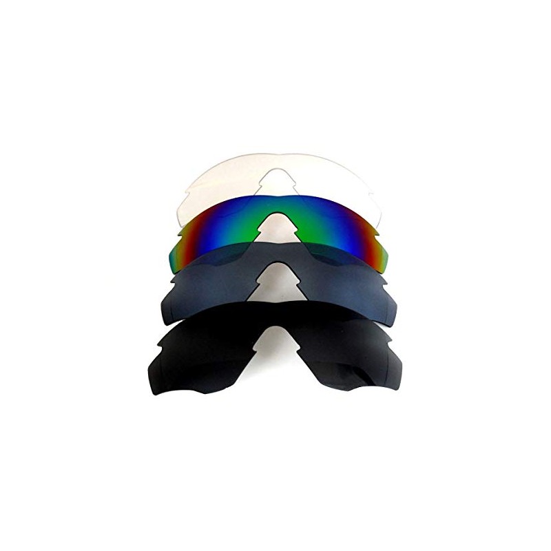 Replacement Lenses For Oakley M2 Frame Black&Titanium&Green&Clear Polarized 4 Pair