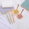 PATIKIL 2 Pcs Hollow Round Pen Metal Ballpoint Pens Set,