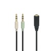Goobay 48980 Audio Adapter - Y Splitter, 3,5 mm Klinken-Buchse