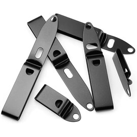 Kydex Werkzeugset, schwarzes Messerscheiden-Set, Edelstahl, Universal-Metall-Gürtelclip für Messerscheiden, Holster-Gürtelclip (8,4 cm)