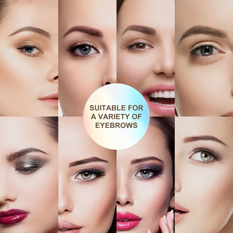 Eyebrow Stamp Stencil Kit - Adjustable Professional Waterproof Long Lasting