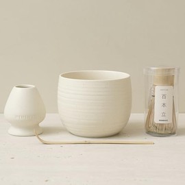 WENSHUO Conjunto de té Matcha Set de 3 piezas Crme