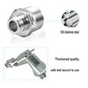 1/2 to 3/8 Water Line Adapter, 304 Stainless Steel Compression
