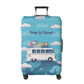 Klmsscxy Luggage Cover Suitcase Cover Luggage Cover Protector Spandex Suitcase Protector Cover Suitcase Protector Trunk Washable Luggage Covers XL (Bus, XL)