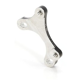 XLC Unisex - Adult BR-X28 Disc Brake Adapter for IS Brake, Black, Silver, One Size