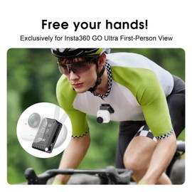 Insta360 Go Ultra Compatible Magnetic Quick Release Mount, Attaches to Hat or Backpack Strap, Adjustable Angle, Compact Design, Convenient to Carry, Supports Landscape and Portrait Shooting