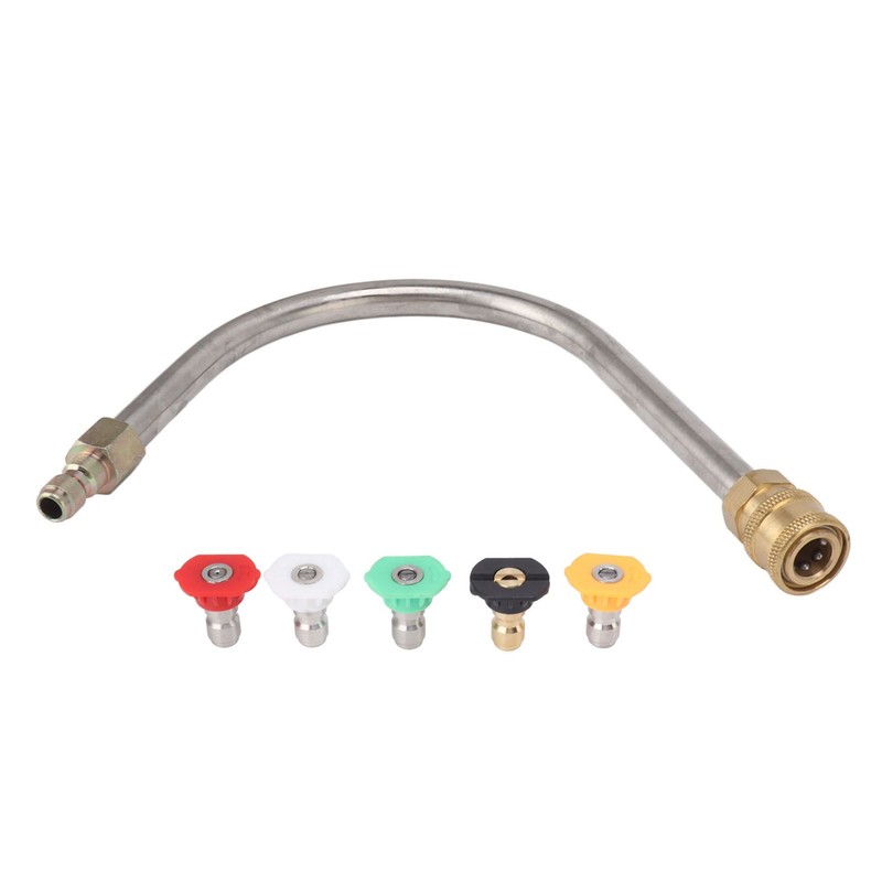 Pressure Washer Extension Wand Stainless Steel Brass 4000psi 1/4 Inch