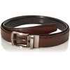 Perry Ellis Men's Burnished Edge Belt, Brown, 36