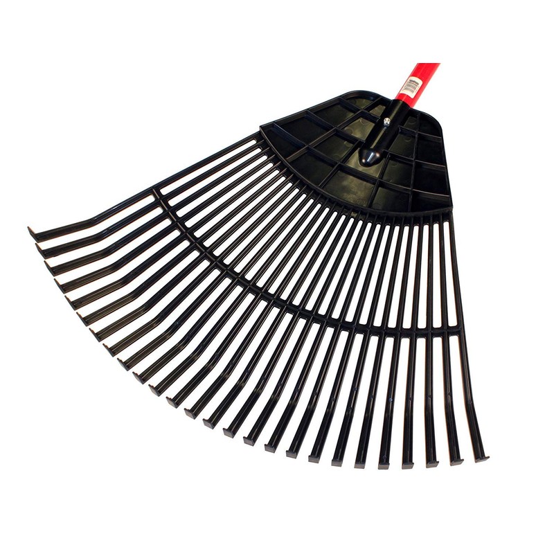 Bully Tools Poly Lawn and Leaf Rake - Fiberglass Handle,