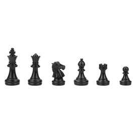 Standard Chess Pieces, International 32 Standard Chess Game Pieces Set Chess Pieces Replacement Tournament Chessmen Replacement Pieces Gift Interactive Toy, Black and White