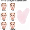 - Gua Sha De Piedra De Cuarzo Rosa 100% Auténtica
