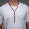 Intercession Our Father Sacred Handmade Solid Wood Rosary (St Benedict