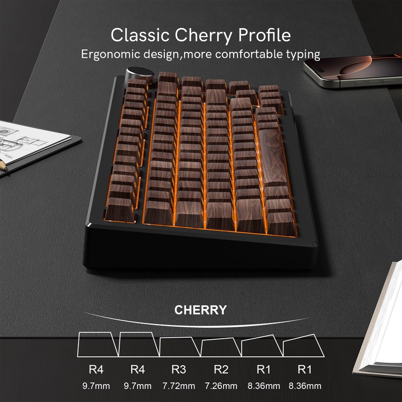 Womier PBT Keycaps, Custom Keyboard Caps 60 65 75 100