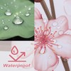 COZZSNUGE Pink Cherry Blossom Shower Curtain, Japanese Sakura Floral Birds