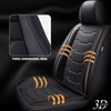 DISUTOGO Seat Covers for Honda： Leather Car Seat Covers Fit