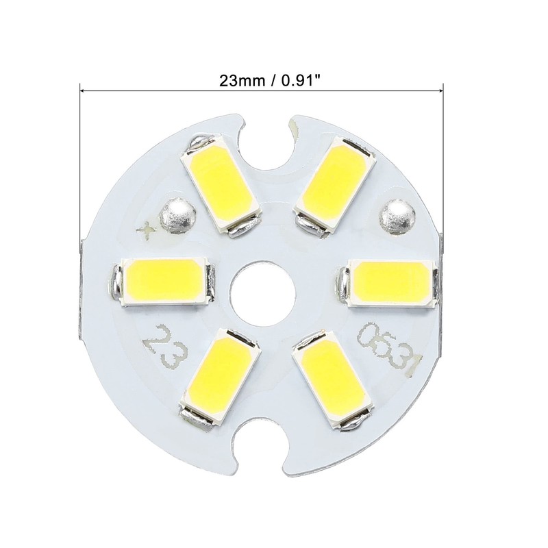 MECCANIXITY COB LED Light Chip Bead 3W 120lm 6000-6500K 23mm