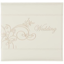 Pioneer Photo Albums Scrapbook,Ivory,Clear,White