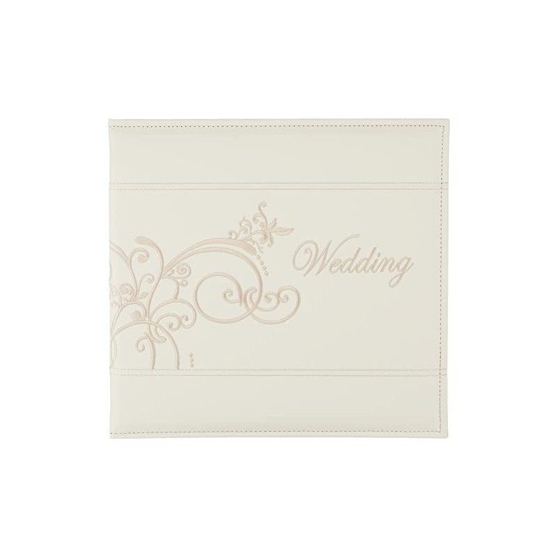 Pioneer Photo Albums Scrapbook,Ivory,Clear,White