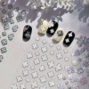 Lucky Nail 자개 클로버 네일스티커 행운네일 럭키네일 홀로그램네일 [엠보스티커 -