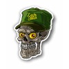 AMA SHOP Sticker PVC Shaped Skull with hat mod.2 |