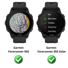 Schutzfolie für Garmin Forerunner 955 / Forerunner 955 Solar [2 Stück] [Durchmesser 41mm] Schutzglas Hartglas Panzerglas Displayschutzfolie Panzerglasfolie PHONILLICO