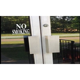 EZ-STIK No Smoking Signs Sticker Decal Business Door 8 inchE202 Vinyl Store Dog cat